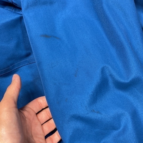 Vintage London Fog Blue Faux Fur Lined Jacket Size 12 Regular 80s - Picture 12 of 14